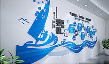 韶山海浪主题文化墙如何设计？