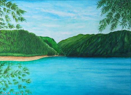 韶山在墙绘中，如何绘画绿水青山？