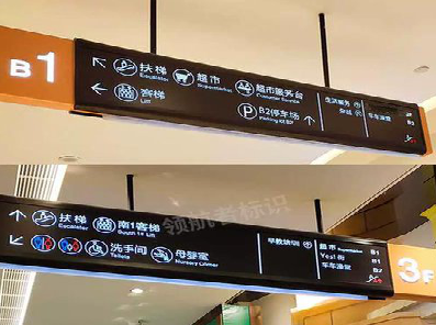 韶山如何通过商场标识牌引导客流分布？